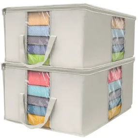 Storage Bag Organizers With Window (2 Pack)