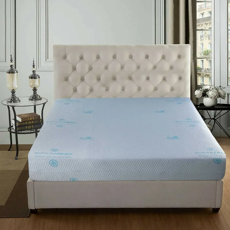 Super Fresh Polygon Pattern Zipped Mattress Protector