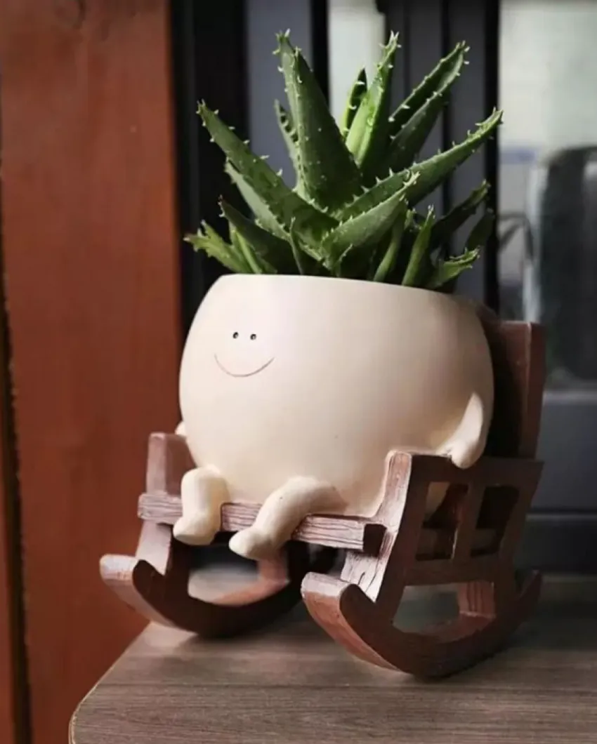 Swing Chair Resin Planter Without Plant | 5 x 6 inches