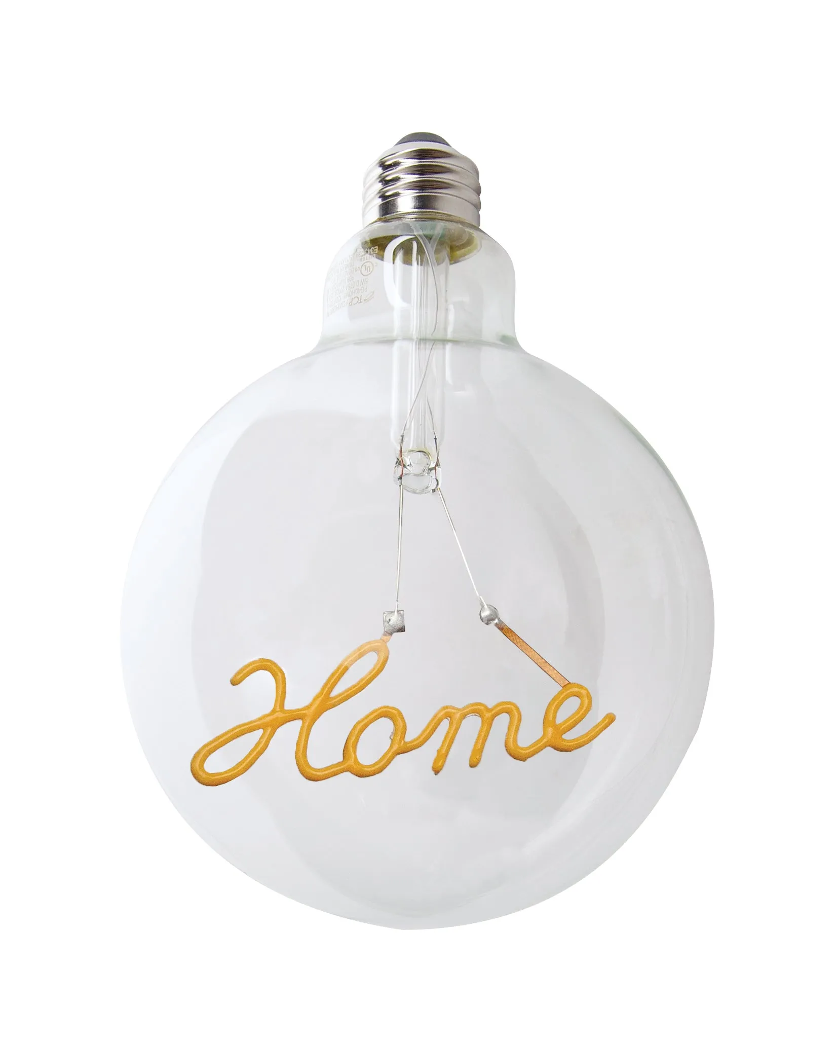 TCP G40 Home Decorative Filament LED Light Bulb, 1W – Available in Base Down and Base Up for Indoor Decor