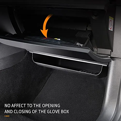 Tesla Model 3 Co-pilot Storage Box Organizer Tray Under Glove Box Secondary Storage Box For Tesla Model 3 Accessories (ABS)