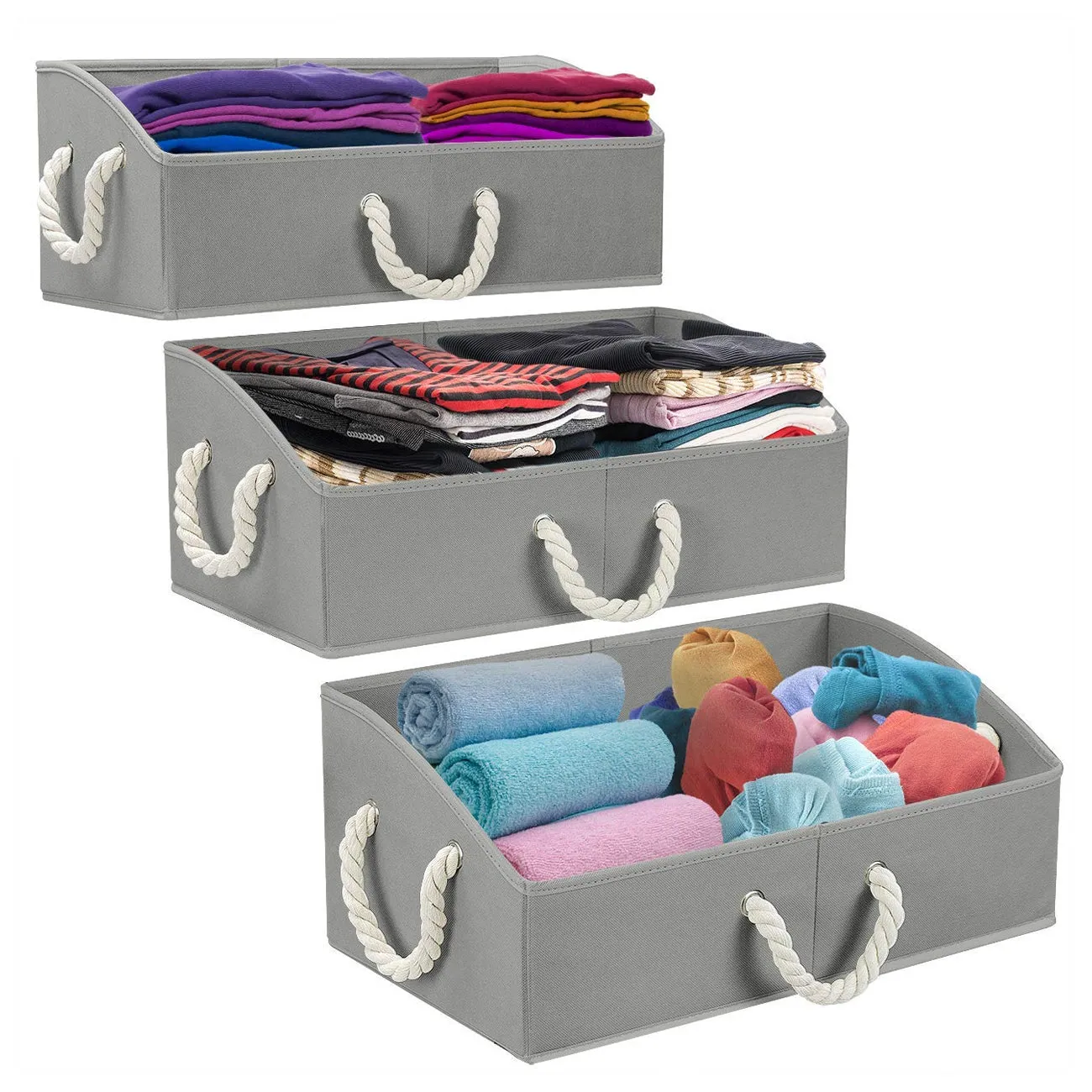 Trapezoid Storage Bins (3 Pack)