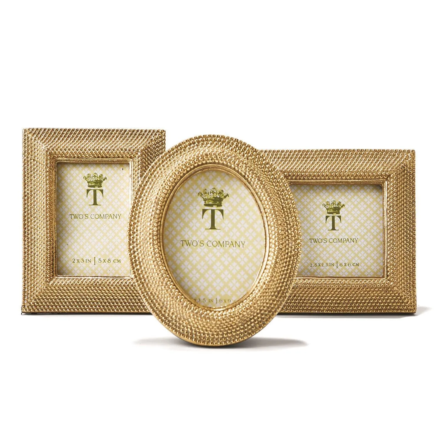 Tuileries Golden Dots Photo Frame | Square