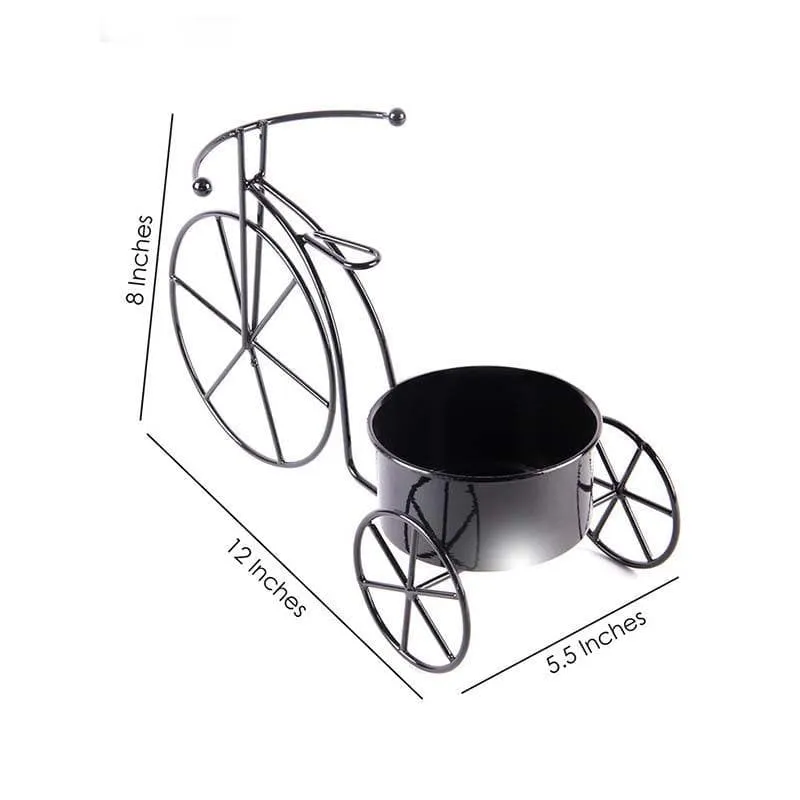 Twee Bicycle Planter-Black