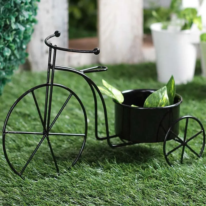 Twee Bicycle Planter-Black