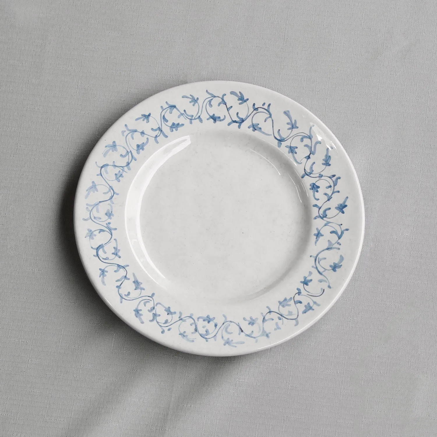 Vida Sienna 11" Dinner Plate Set of 4 (White and Blue)