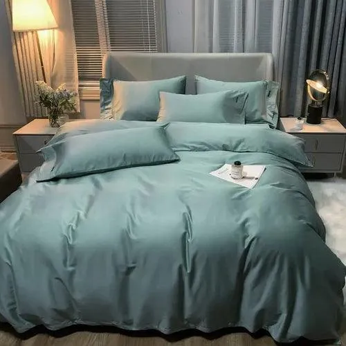 White Grey Duvet Cover Sets Solid Color