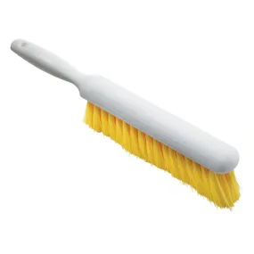 Winco BRC-14Y Counter Brush with White Handle and Yellow Bristles, 14-1/4"L