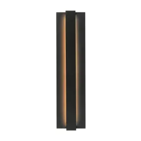 Windfall 24 In. LED Outdoor Wall Sconce 277V Black Finish