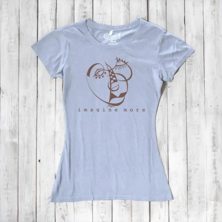 Women's Artistic T-shirt - Unique Art Expression - Imagine More