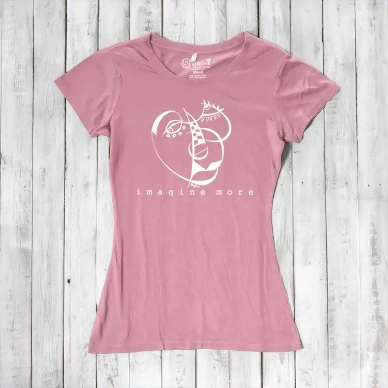 Women's Artistic T-shirt - Unique Art Expression - Imagine More