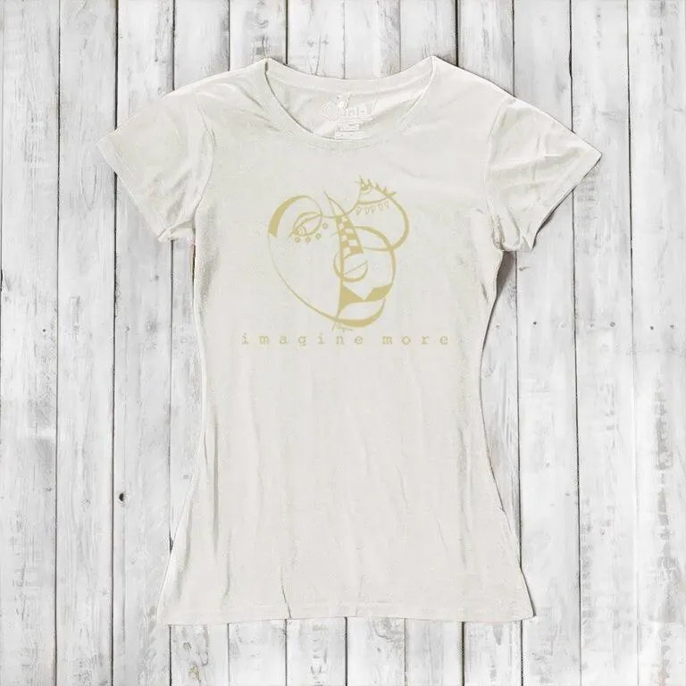 Women's Artistic T-shirt - Unique Art Expression - Imagine More