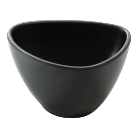 Yanco MO-304BK Moderne 4" Triangular Moderne Bowl, Black Melamine, 8oz - Pack of 48