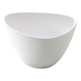 Yanco MO-306 Moderne 5.5" Triangular Moderne Bowl, White Melamine, 16oz - Pack of 48