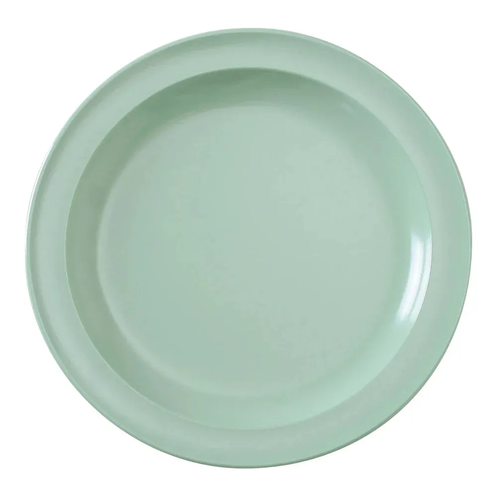 Yanco NS-110G Nessico Round Dinner Plate, 10.25" Green Melamine, Pack of 24